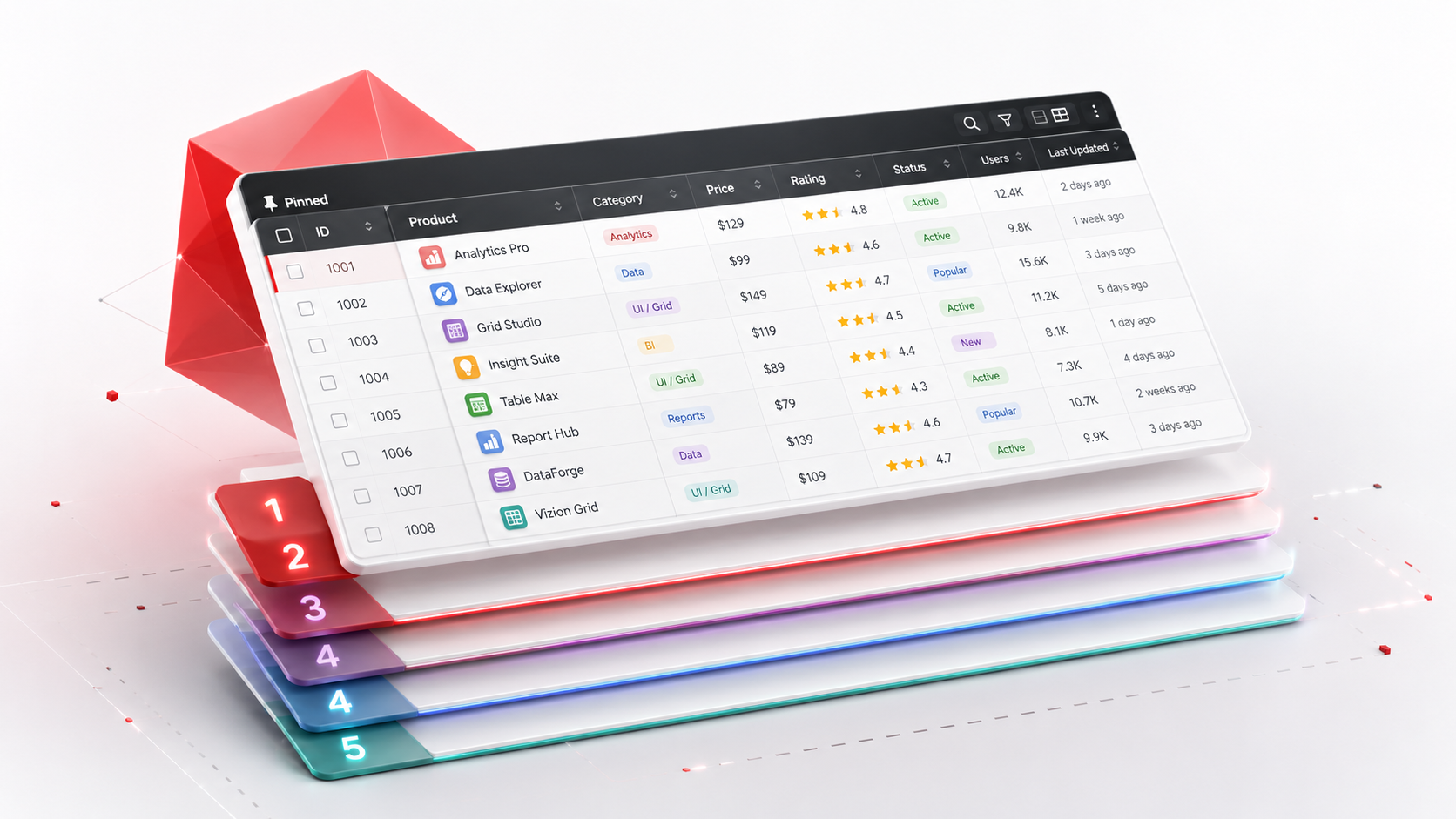RevoGrid Angular data grid preview