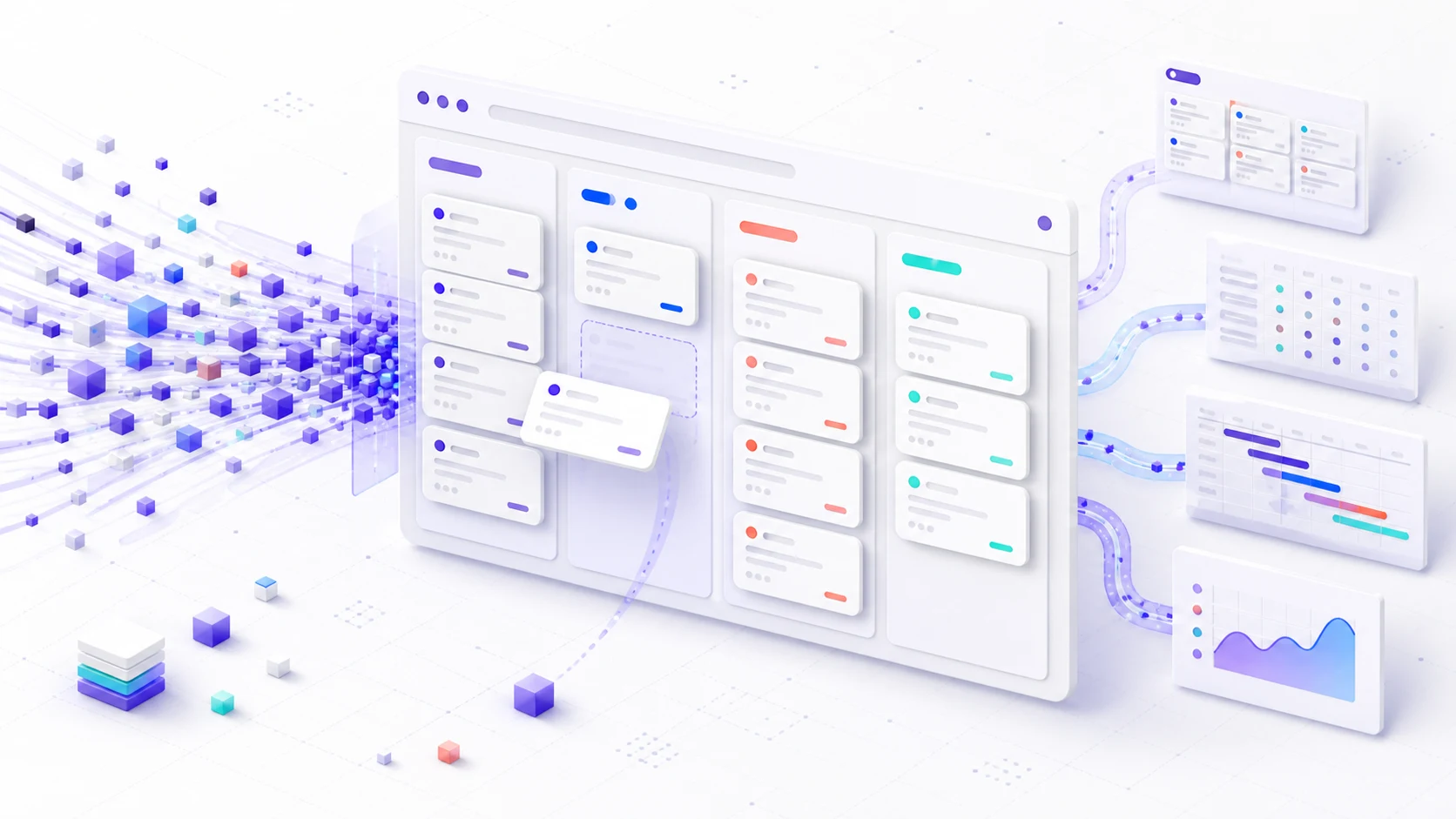 RevoGrid Kanban component turning structured data into a visual workflow board and other planning views